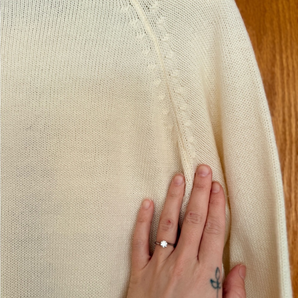Vintage Cream Button-Up Cardigan - Picture 4 of 6